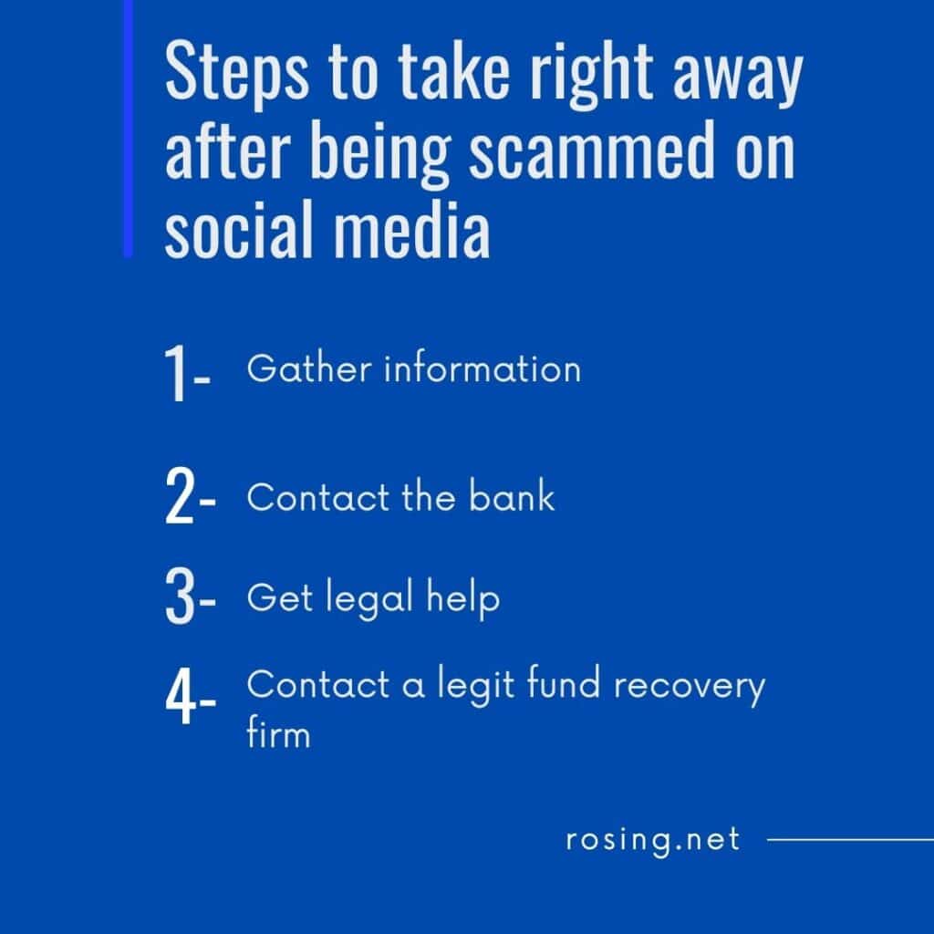 Steps to take right away after being scammed on social media