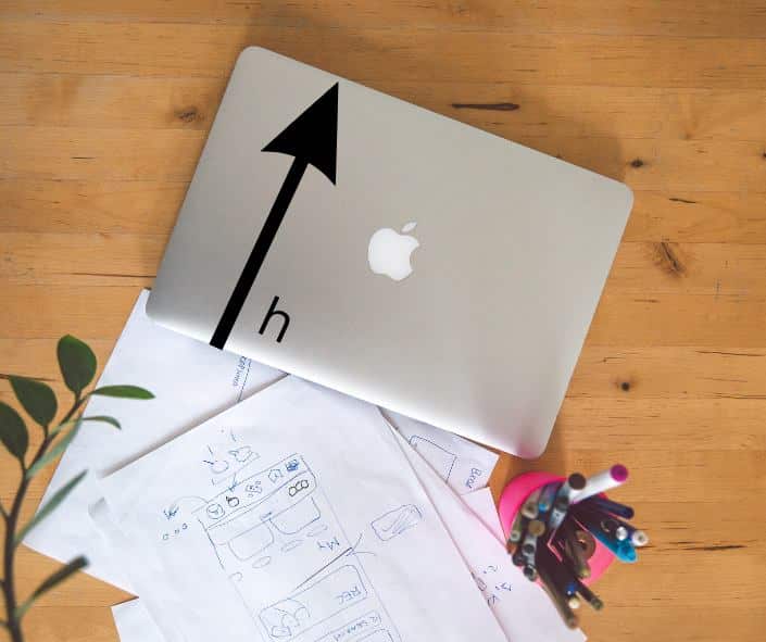 how to measure height of a laptop